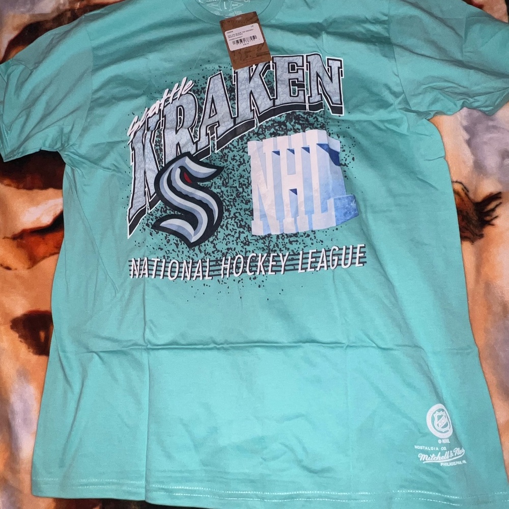 Mitchell and ness Seattle kraken shirt